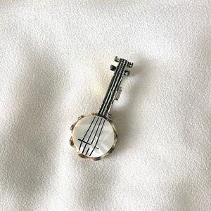 Vintage Banjo Brooch